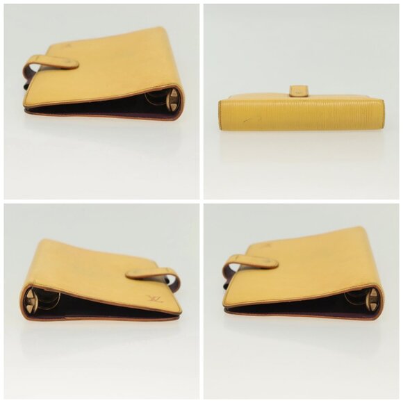 LOUIS VUITTON Epi Agenda MM Day Planner Cover Yellow R20049 LV Auth 136711 - Picture 16 of 16